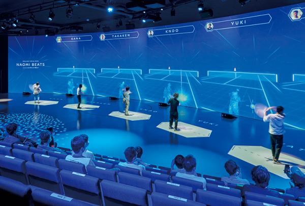 写真：I2Vを応用した観客参加型のインタラクティブコンテンツ