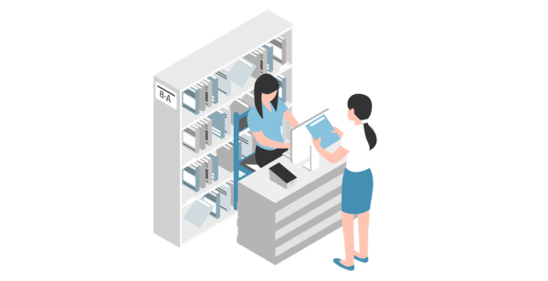 サービス申し込みのイラスト