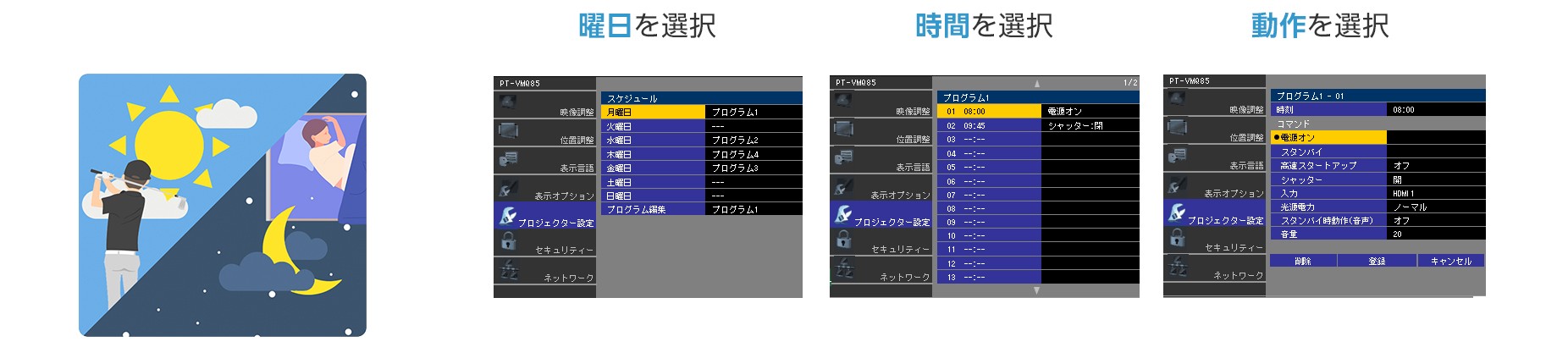 スケジュール機能