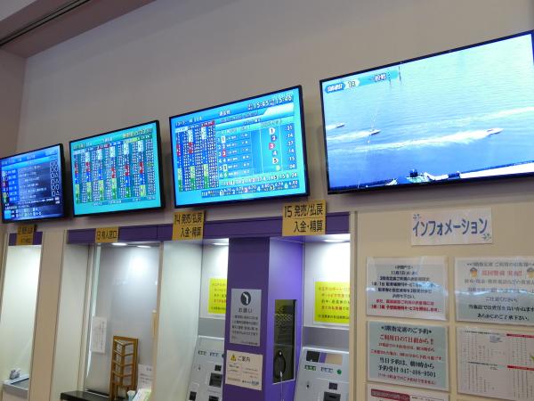 写真：券売機のモニター