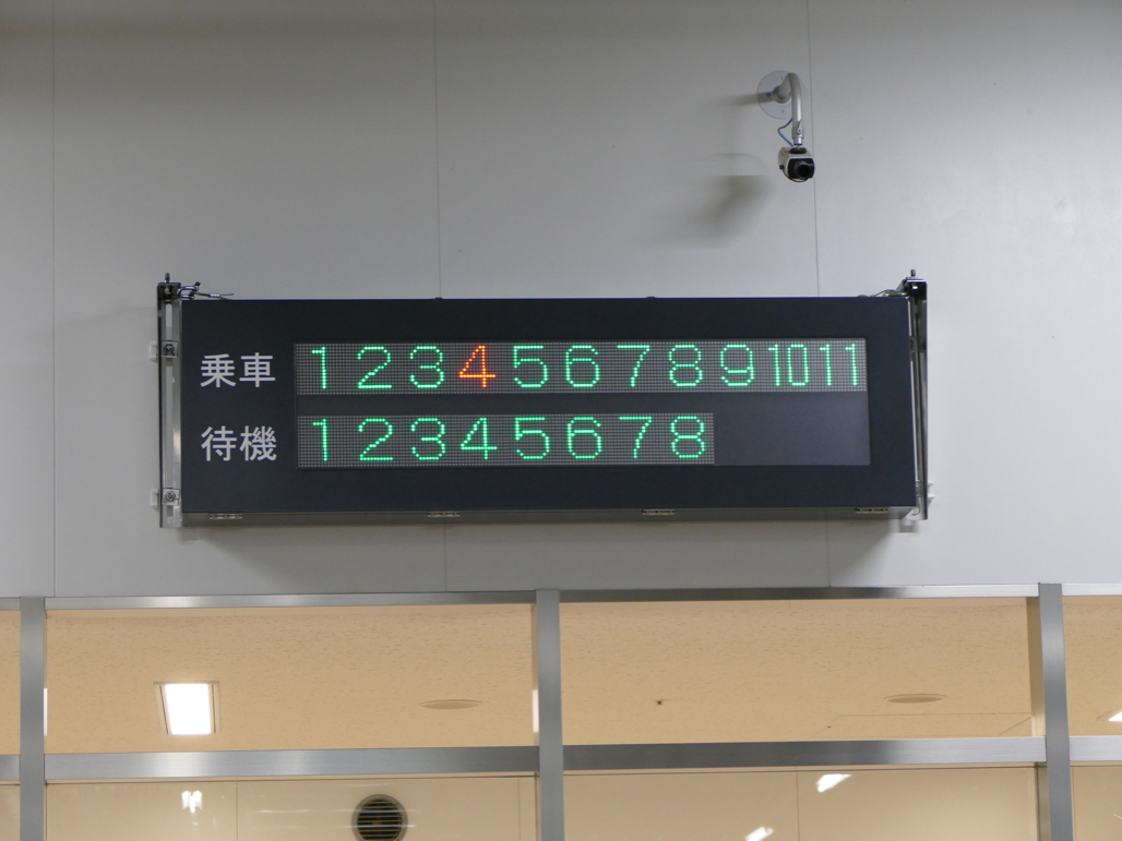 写真：在車表示器（屋内）