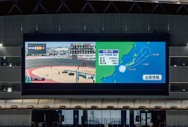 写真：大型映像表示装置