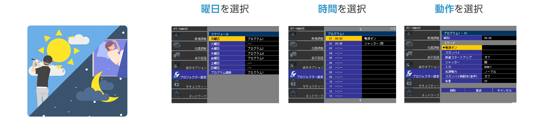 スケジュール機能
